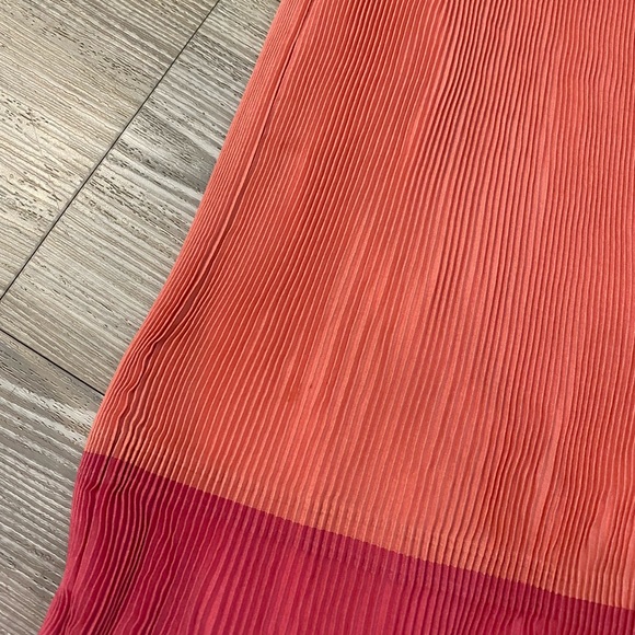 Tibi Pleated Cocktail Dress in Pink Colorblock Size XS - Picture 10 of 11